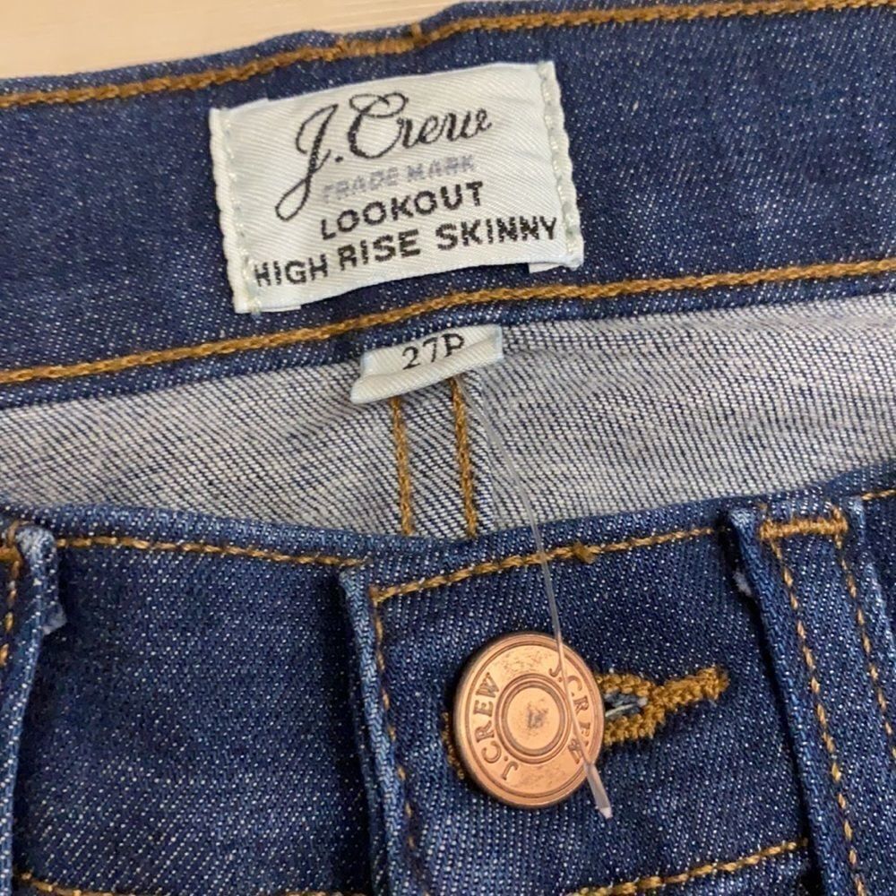 J. Crew Lookout High Rise Lassiter Distressed‎ skinny Jeans size 27 C24 - Picture 7 of 10